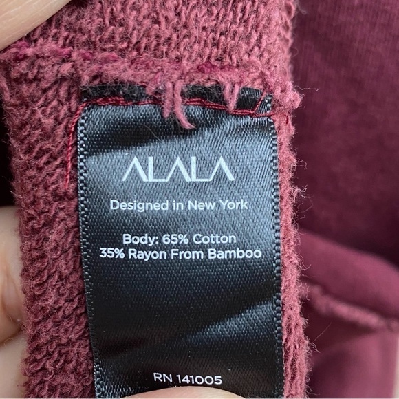 ALALA Riki Cowl Neck Pullover Sweater size M cotton bamboo blend - Picture 5 of 7